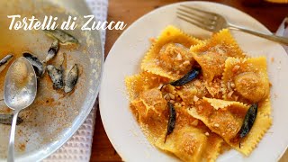 Ravioles de Zapallo y Amaretti Tortelli di Zucca  Ravióli de abóbora [upl. by Acissehc]