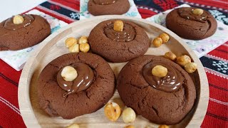 Nutella Keksen  3 Rezepte BONUS Nutella Keksen backen 3 Zutaten Kuchen Rezepte einfach [upl. by Endor211]