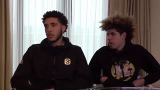 LaMelo and LiAngelo Ball sit down for exclusive interview with ESPN UK  ESPN [upl. by Eimile161]