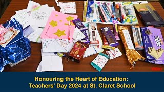 Honouring the Heart of Education Teachers Day 2024 at St Claret School [upl. by Aida]