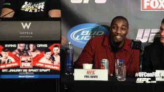 UFC on FOX Evans vs Davis Press Conference Highlight [upl. by Nicram]