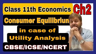 Consumer equilibrium utility analysis Two commodities [upl. by Mcnair]