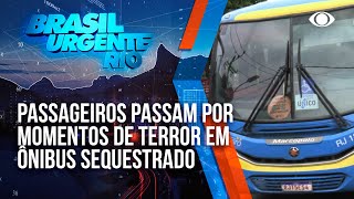 Ônibus é sequestrado e criminosos fazem motorista desviar de rota enquanto roubam pertences [upl. by Florenza]