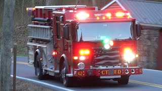 Cumru Township Fire Department New Engine 42 Responding 32524 [upl. by Namaj]