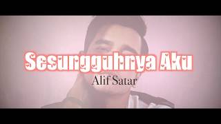 Alif Satar  Sesungguhnya Aku OST Drama quotRed Velvetquot Lyric Video [upl. by Arama921]