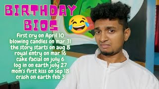 Birth Day Bios 🎂 😁  Malayalam Vine  Ikru [upl. by Hanleigh]