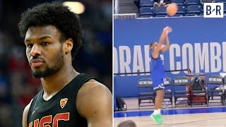 Bronny James Makes 12 Straight Threes During Shooting Drill at NBA Draft Combine [upl. by Ysak]