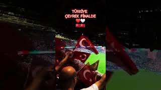 🤍❤️ TÜRKİYE ÇEYREK FİNALDE 🇹🇷🇹🇷 bizimçocuklar euro2024 öneçıkar [upl. by Chema489]