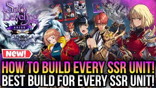 Solo Leveling Arise  The Best Build For Every SSR Units UPDATED [upl. by Anneehs]