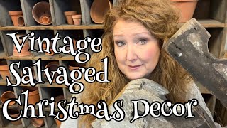 SALVAGED INSPIRED VINTAGE CHRISTMAS DECOR [upl. by Marpet]