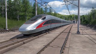 Transport Fever 2 Fuxing Hao 400kphkmh High Speed Train Cab Ride [upl. by Enyalahs]