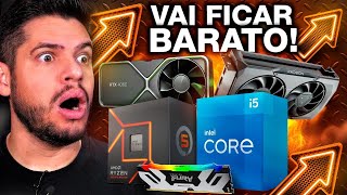 O QUE VAI FICAR BARATO ESCOLHENDO PEÇAS pra um PC GAMER CUSTOBENEFÍCIO [upl. by Airbas]