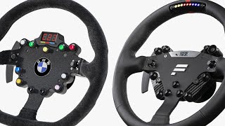 Fanatec ClubSport RS vs BMW GT2 Lenkrad im Testvergleich deutsch  english CC [upl. by Merralee]