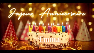 Emma Joyeux Anniversaire  The Ultimate French Birthday Song  French Birthday Song with Name [upl. by Patman115]