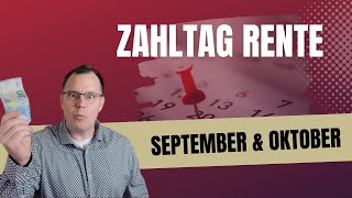 Wichtiger Termin Zahltag Rente am 3009 für September und Oktober 2024 [upl. by Harve]