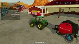 FS22 Iowa Plains View Grass BalesSeeding Wheat Part 6 [upl. by Akinad]