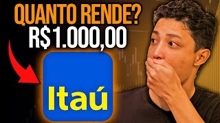 QUANTO RENDE 1000 REAIS NAS AÇÕES DO BANCO ITAÚ ITUB4 [upl. by Norling]