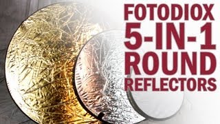 5in1 Round Reflector from Fotodiox Premium Collapsible Disc SilverGoldBlackWhiteDiffuser [upl. by Merceer]