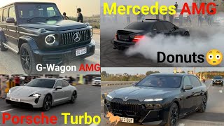 GWagon AMG Track  Mercedes AMG c63 Dunuts 😳 [upl. by Eellah]