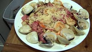 Shrimp Scallops Prosciutto Garlic Ginger Lemon Linguini 33 Chef John The Ghetto Gourmet Show [upl. by Dart]