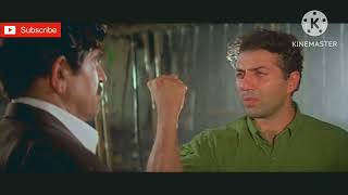 Jab Yeh Dhai Kilo Ka Haath Attitude Best Dialogue By Sunny Deol  For Whatsapp status videos [upl. by Anaujnas]