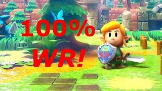 Links Awakening Switch 100 speedrun in 24833 WR [upl. by Ecidnak]