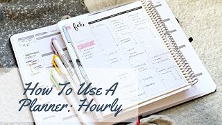 How to Use a Planner Hourly Layout [upl. by Phaedra]