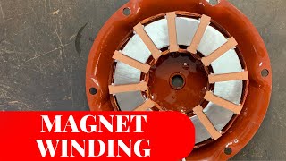 Restoration Renewing Old Copper with New Copper  How is Magnetic Brake Coil Winding Done [upl. by Graner]