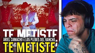 REACCIÃ“N Te Metiste  Ariel Camacho y Los Plebes Del Rancho  DEL Records [upl. by Yesdnik]