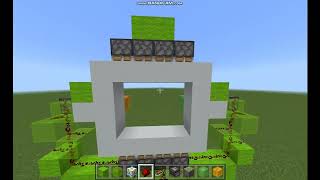 tutorial Easy 4x3 Piston Door  Minecraft Bedrock [upl. by Mirielle]