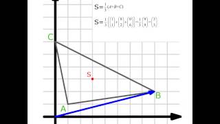 Schwerpunkt des Dreiecks mit Vektoren [upl. by Cho]