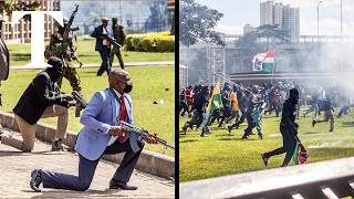 Kenya protests Ten dead as demonstrators storm parliament [upl. by Rybma]