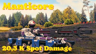 World of tanks Manticore  203 K Spot damage 3 Kills wot replays [upl. by Tombaugh793]