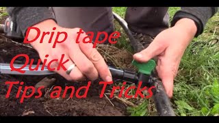 Drip Tape Irrigation Installation Tips [upl. by Harlen]