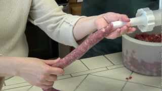 Making Sweet Venison Sausage  Part 2 of 3 Links with Cast [upl. by Gualtiero]