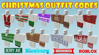 CHRISTMAS OUTFIT CODES amp LINKS FOR BOYS  Brookhaven Bloxburg Berry Avenue  ROBLOX [upl. by Atiekram]