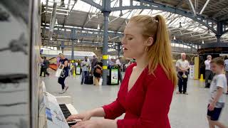 Freya Ridings  Lost Without You Live at Dublins Heuston Station [upl. by Yornoc]