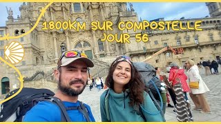 1800km sur compostelle jour 56 A Brea  Saint Jacques de Compostelle 27km caminofrances [upl. by Anita203]