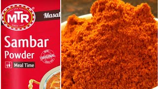 MTR Sambar Powder And Sambar Recipe [upl. by Augustin318]