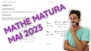 Mathe Matura Haupttermin Mai 2023  Komplett durchgerechnet [upl. by Weinshienk]