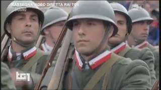 RASSEGNA VIDEODIRETTA RAI TG1 TUTTI IN PIEDI PASSA LA BRIGATA SASSARI [upl. by Curry229]