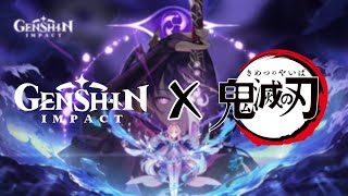 Genshin Impact Anime Opening  Aimer『Zankyou Sanka』 Genshin Impact x Kimetsu no Yaiba [upl. by Nolaj]