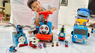 Go Thomas and Friends Saya SUka Bermain Thomas Hantu dan Bus Tayo Tayo The Little Bus [upl. by Bubalo]