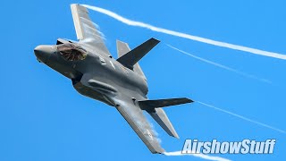 USAF F35A Lightning II Demo Practice  Spirit of St Louis 2022 [upl. by Even]