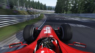 The F2004 at the Nürburgring Nordschleife is an ABSOLUTE MONSTER 😍 [upl. by Gustin]