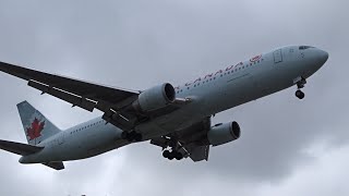 Air Canada Boeing 767300ER CFCAE landing at Los Angeles LAXKLAX [upl. by Skiest464]