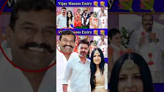 விஜய் தன் மனைவியுடம் Mass Entry😳 NepoleanSonMarriage Nepolean Dhanush Marriage ThalapathyVijay [upl. by Essilrahc]