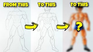 How to Draw the Male Full BodyAnatomyMuscles  Easy Drawing Tutorial [upl. by Ashmead]