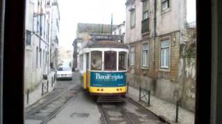 Lisbon tram 28 eléctrico  Straßenbahn Lissabon  Eléctricos de Lisboa  Portugal Tramway [upl. by Ihtraa847]