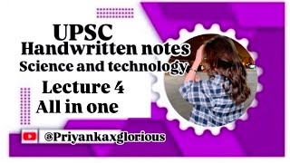 SCIENCE AND TECHNOLOGY  UPSC genetic information and application  upsc Handwritten Notes notes [upl. by Laban]